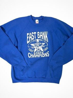 Vintage 1993 East Bank Football Pullover | XL